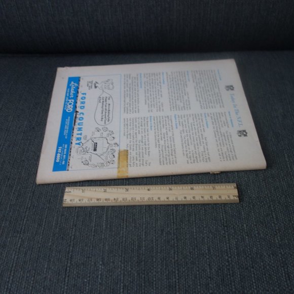 Baltimore Colts vs Atlanta Falcons Memorial Stadium November 30 1969 Program - Picture 3 of 14